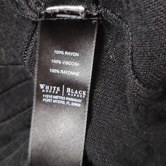 WHBM Black Lightweight Bottom Strips Open Front - Picture 9 of 9